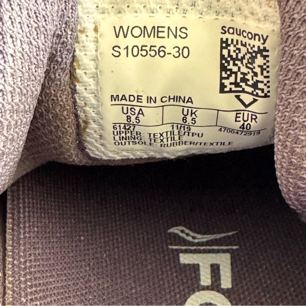 Saucony Peregrine 10 Sneakers Women’s Size 8.5 Dusk Grey - Picture 10 of 10